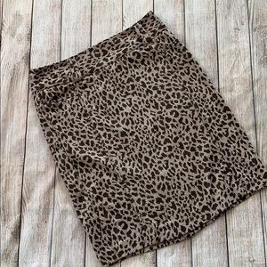 Animal Print Pencil Skirt